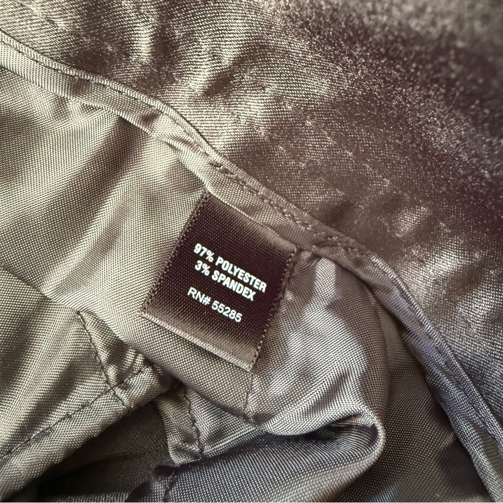 Vtg Y2K Express satin mini micro low rise shorts black size 6 - Picture 4 of 7